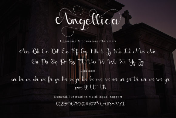 Angellica Font PNG with transparent background - Preview 5