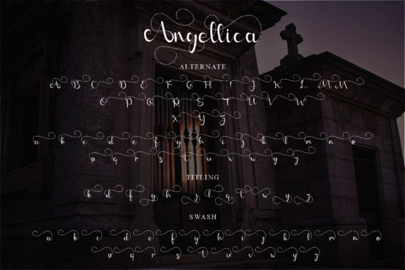 Angellica Font PNG with transparent background - Preview 6