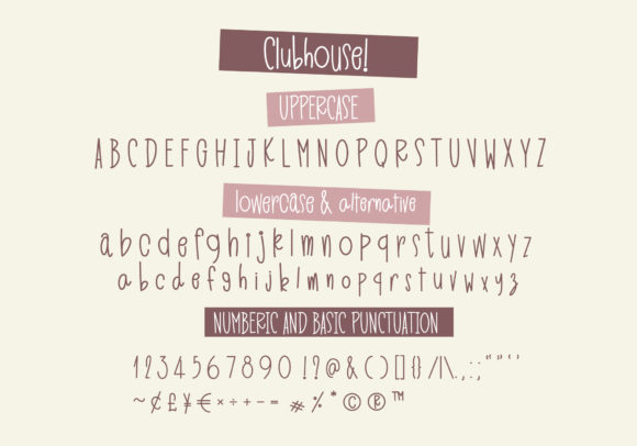 Clubhouse Font - Preview 1