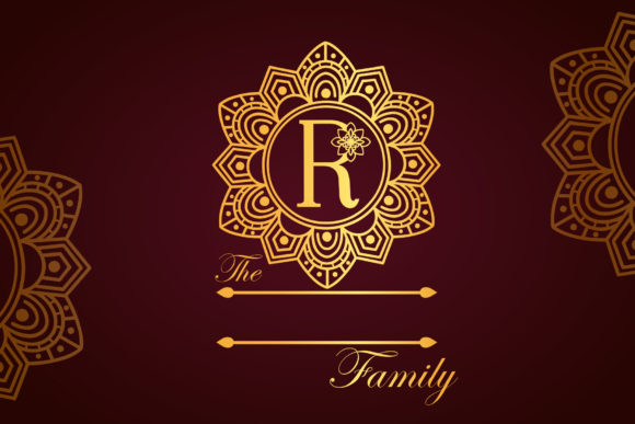 Elegant Mandala Monogram Font - Preview 3