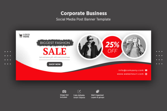 Facebook Fashion Cover Page Template - Digital