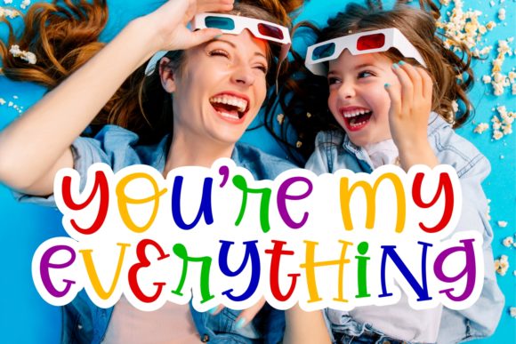 Joyful Mother Font PNG with transparent background - Preview 1