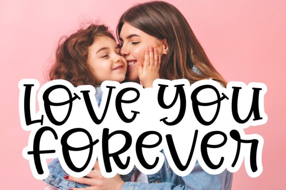 Joyful Mother Font PNG with transparent background - Preview 4