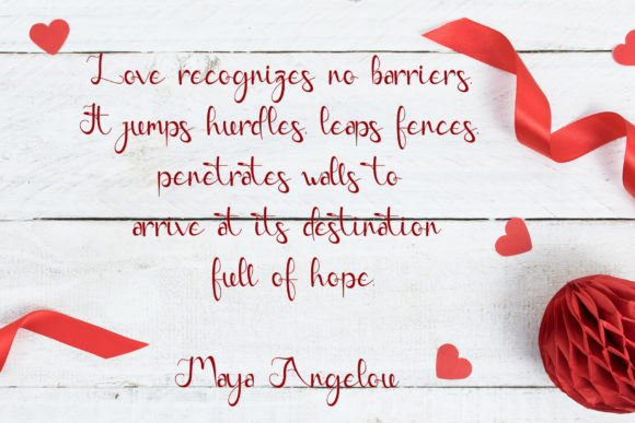 Lope Love Font PNG with transparent background - Preview 1