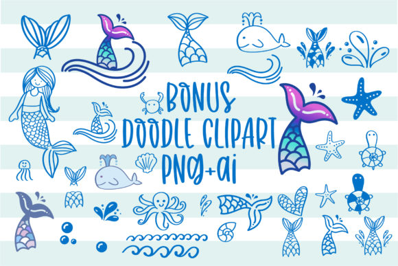 Mer Momma Font PNG with transparent background - Preview 1