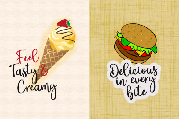 Pretty Burger Font font preview - 6