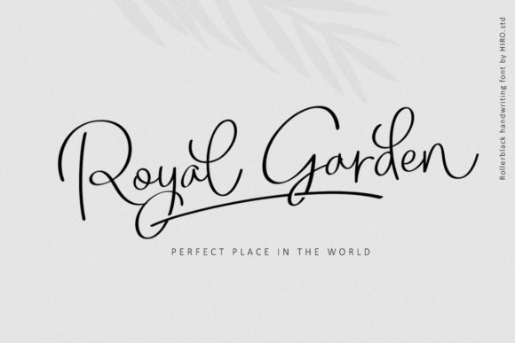Rollerblack Font PNG with transparent background - Preview 1