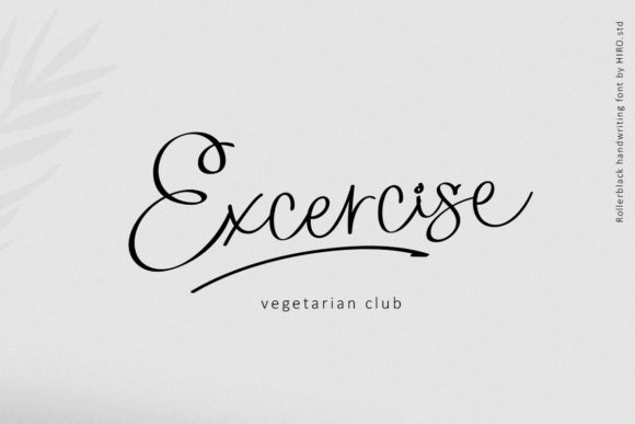 Rollerblack Font PNG with transparent background - Preview 3