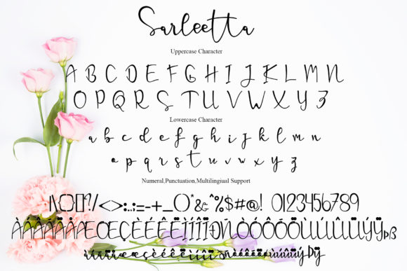 Sarleetta Font PNG with transparent background - Preview 6