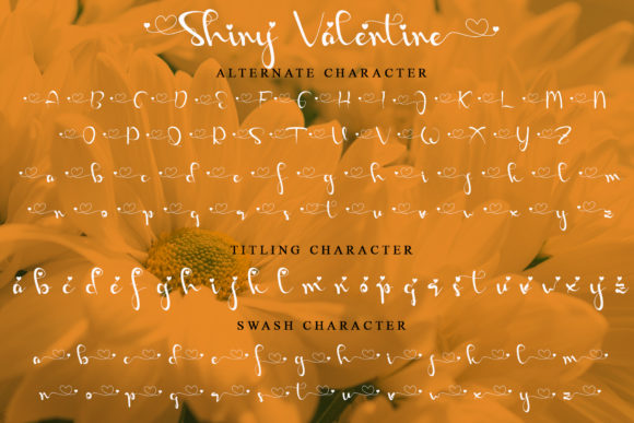 Shiny Valentine Font font preview - 6