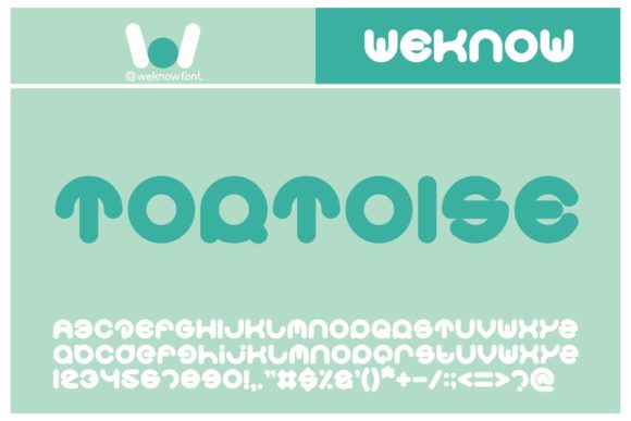 Smiley Turtle Font PNG with transparent background - Preview 1