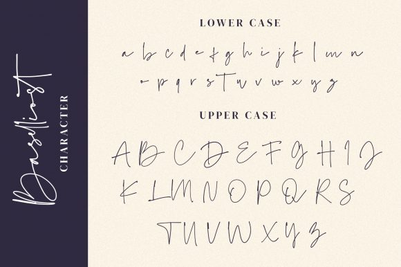 Baselliost Handwritten Script Font - Preview 4