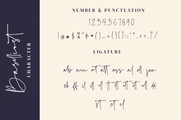 Baselliost Handwritten Script Font - Preview 5