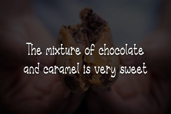 Caramel Chocolate Font - Preview 2