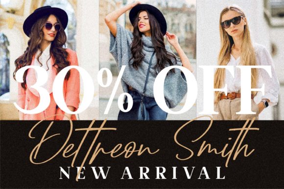Dettreon Smith Font PNG with transparent background - Preview 6