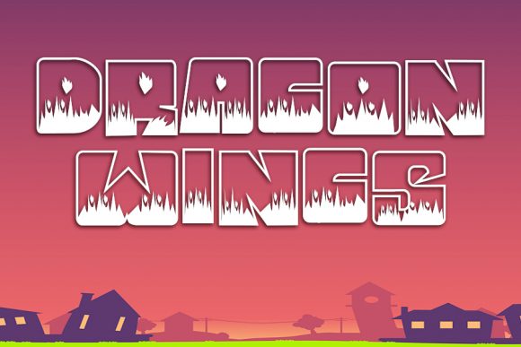 Fire Storm Font PNG with transparent background - Preview 1
