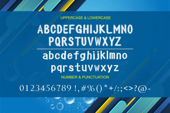 Oneself Bubble Font PNG with transparent background - Preview 4
