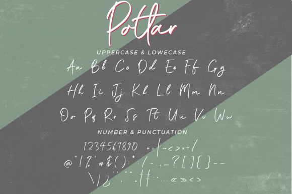 Potlar Font PNG with transparent background - Preview 1