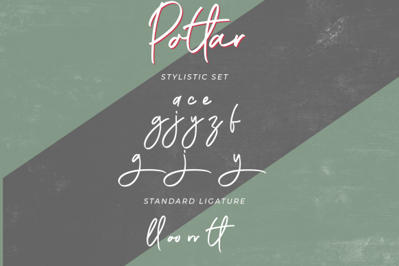 Potlar Font PNG with transparent background - Preview 3