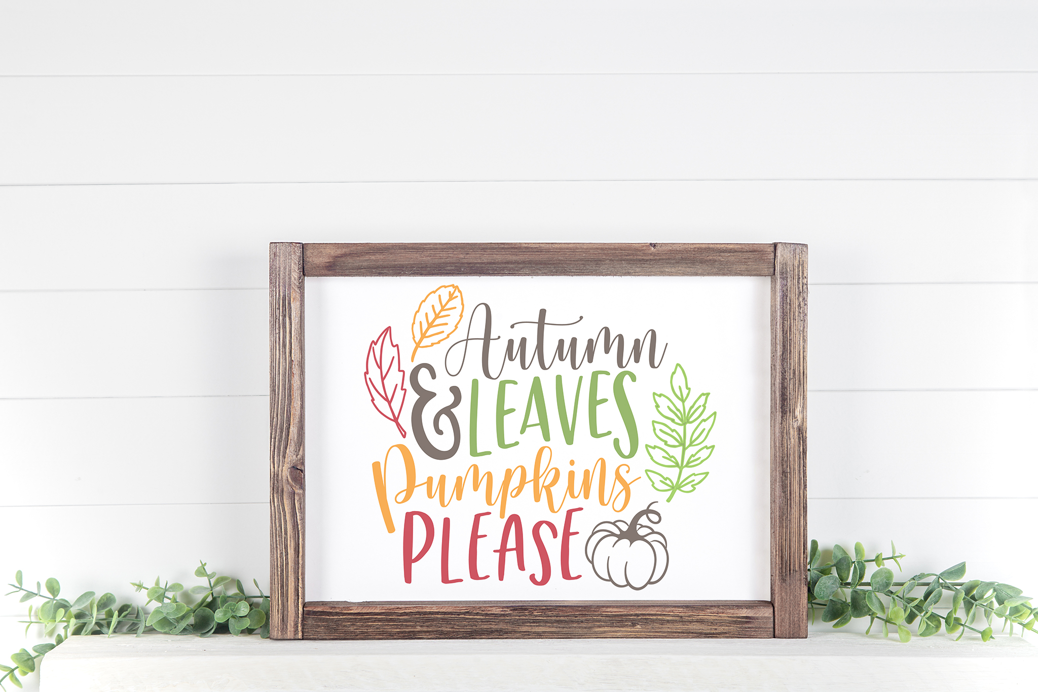 Autumn Leaves and Pumpkins Please Graphic by redwillowdigital ...