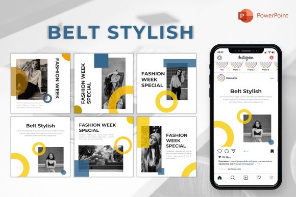 Instagram Feed Template Belt Graphics