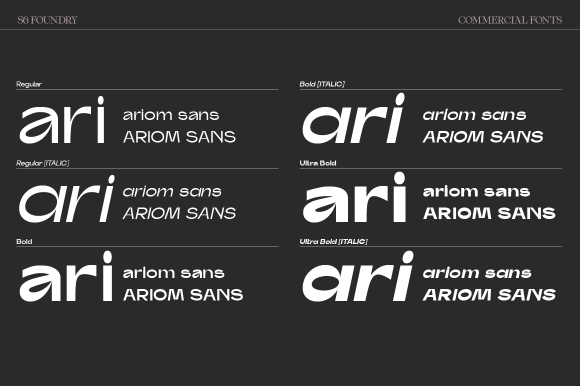 Ariom Font - Preview 3
