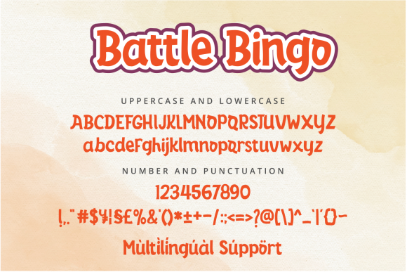Battle Bingo Font - Preview 5