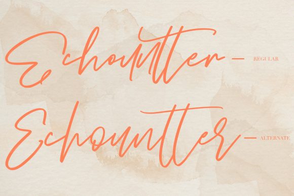 Echountter Font PNG with transparent background - Preview 1
