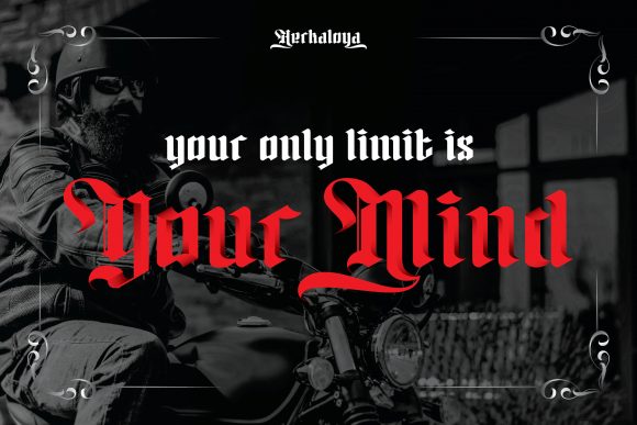 Herkaloya Font PNG with transparent background - Preview 1