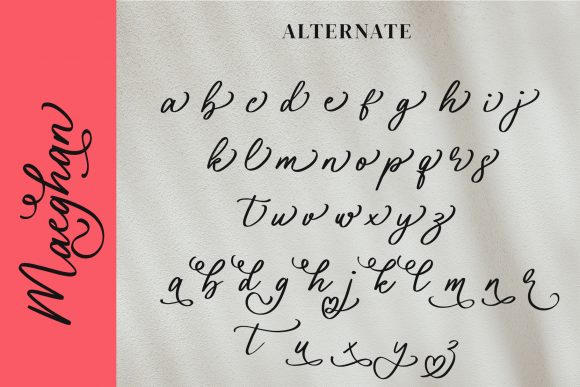 Maeghan Font PNG with transparent background - Preview 2