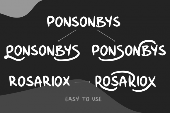 Nesora Font PNG with transparent background - Preview 2