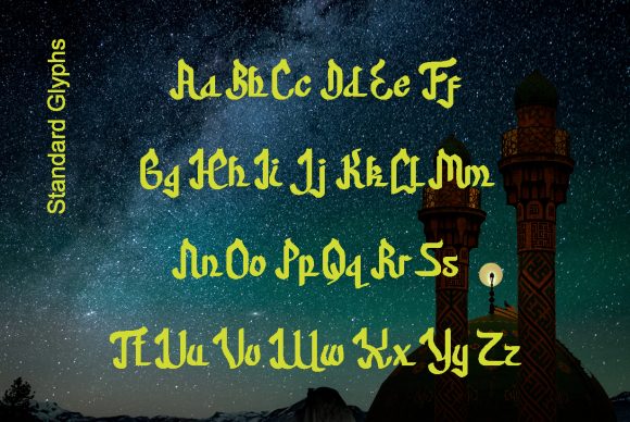 Nur Hidayah Font PNG with transparent background - Preview 2