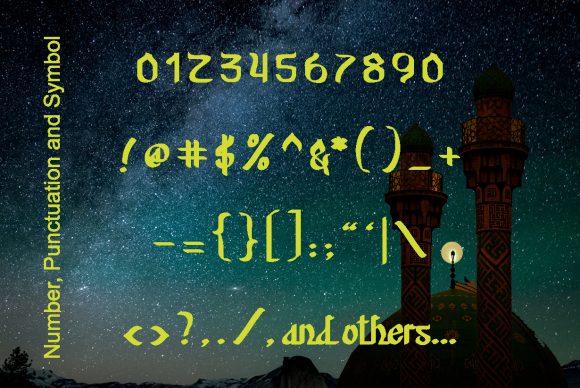 Nur Hidayah Font PNG with transparent background - Preview 3