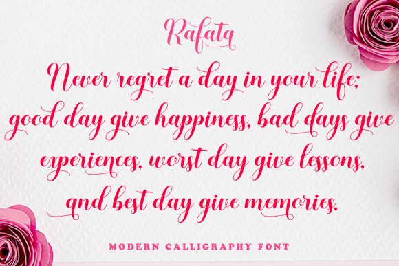 Rafata Font PNG with transparent background - Preview 2
