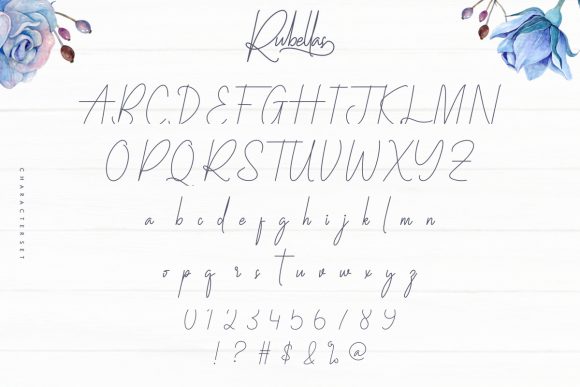 Rubellas Font PNG with transparent background - Preview 3