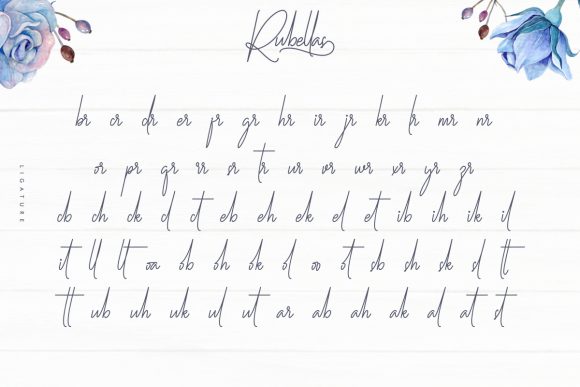 Rubellas Font PNG with transparent background - Preview 5