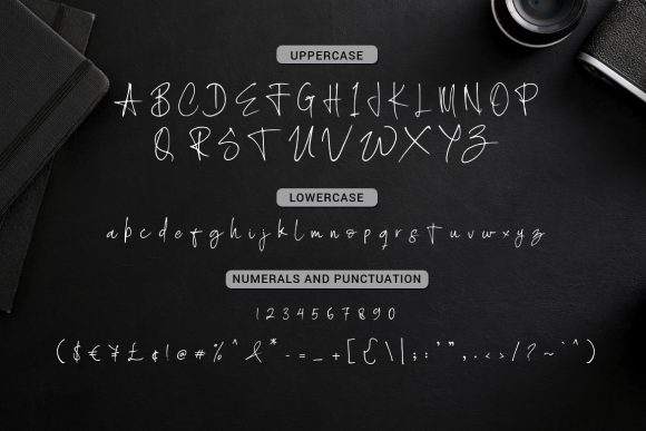 Scratched Font font preview - 5