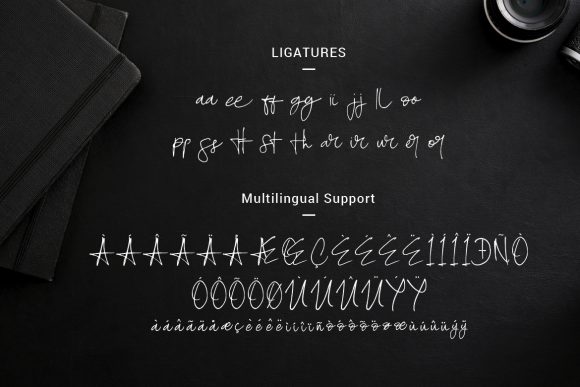 Scratched Font font preview - 6