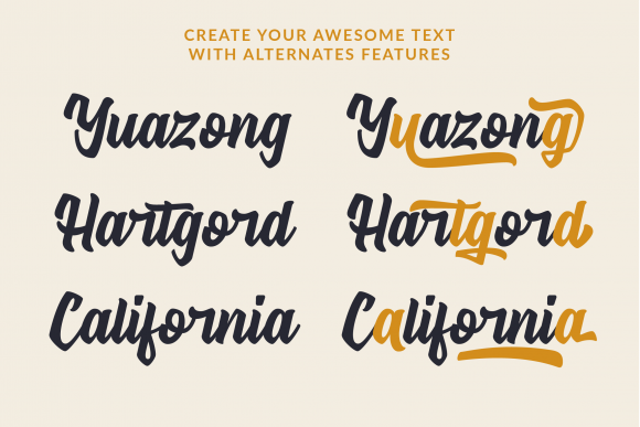 Signatype Font PNG with transparent background - Preview 1