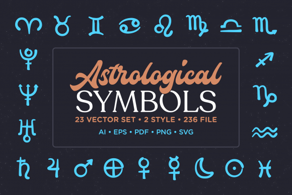 Astrological Symbol Vector Set