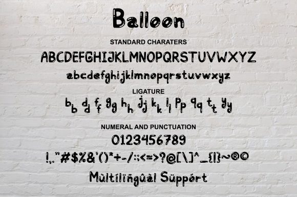 Balloon Font - Preview 6