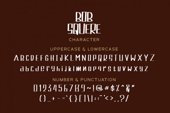 Bobsquare Font - Preview 1