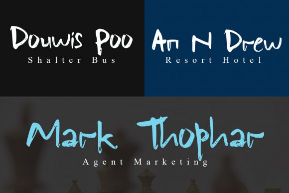 Brondes Blue Font - Preview 5
