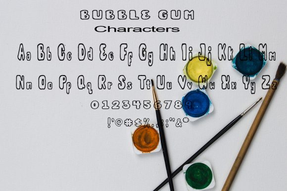 Bubble Gum Font - Preview 4