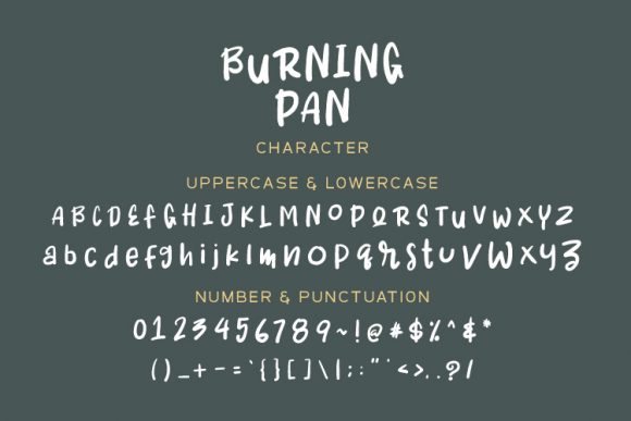 Burning Pan Font - Preview 1