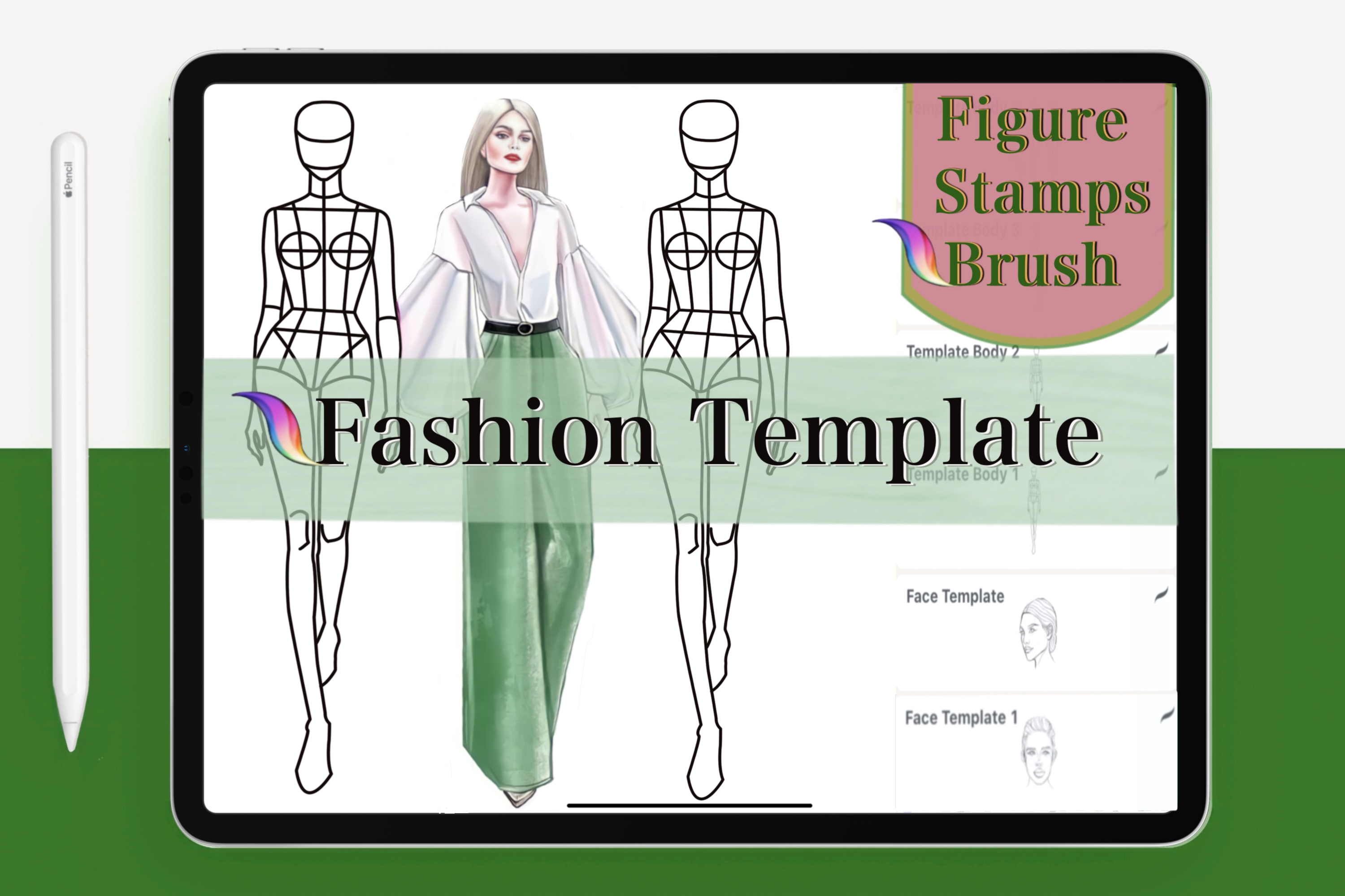 Fashion Body Stamps,Procreate Brushes - photo 2