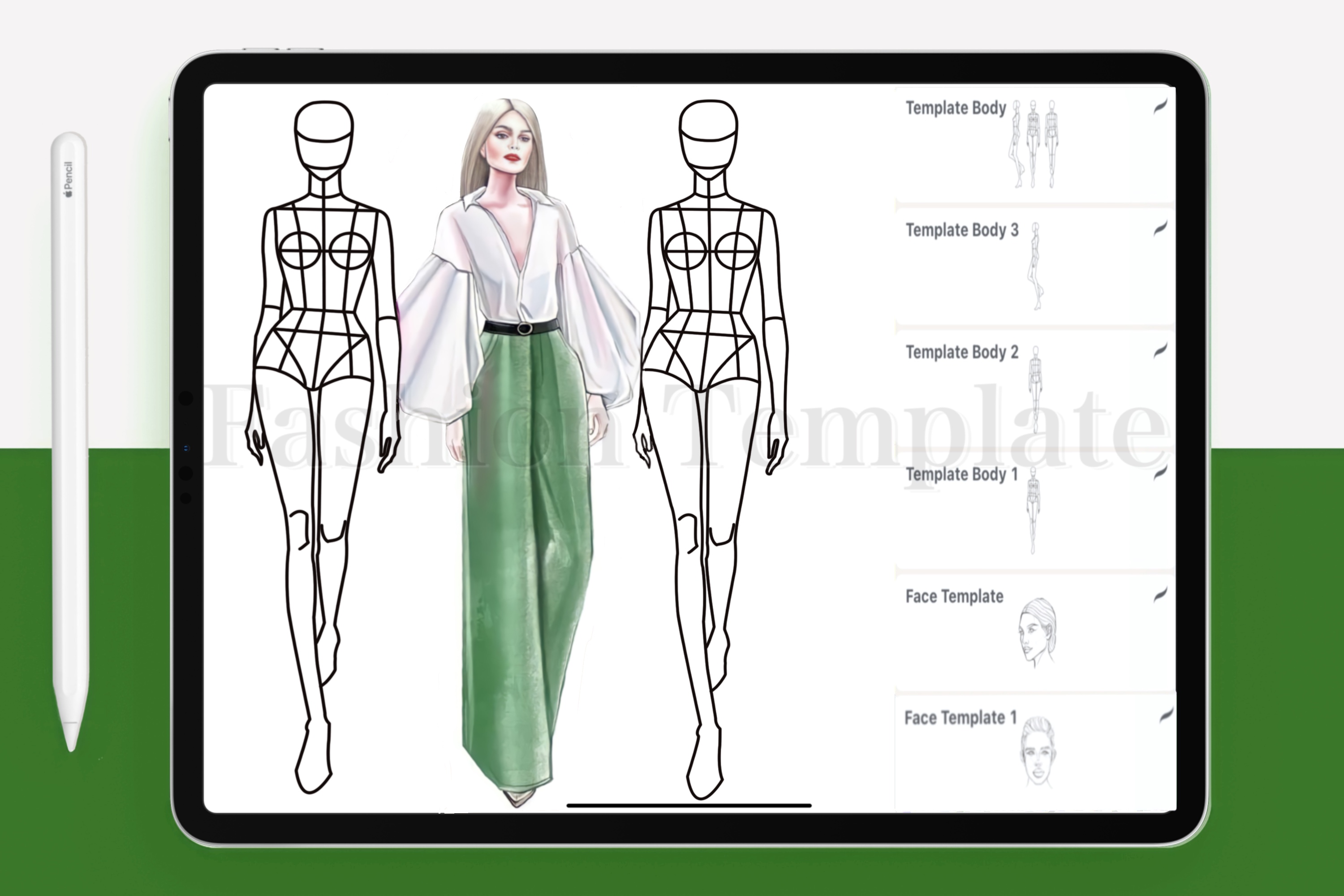 Fashion Body Stamps,Procreate Brushes - photo 3