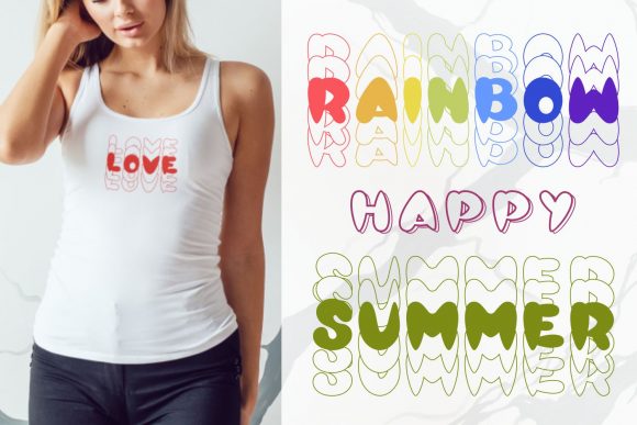 Glossy Font - Preview 1
