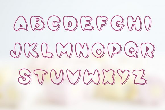 Glossy Font - Preview 5