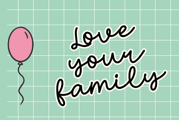 Hello Cinta Font PNG with transparent background - Preview 1